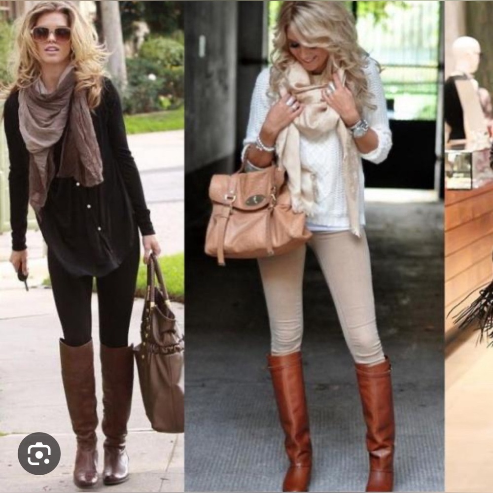 Naturalizer $200 Women's June Leather Knee High Riding Boot Brown Size 6 New - Picture 13 of 15